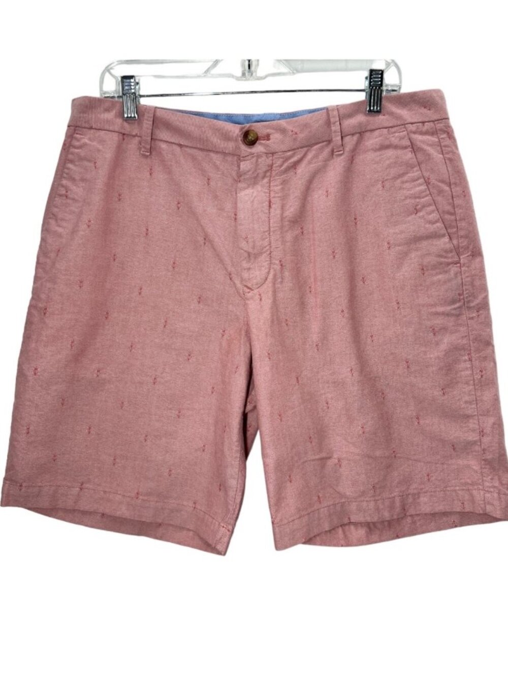 Izod shorts mens 34 chino pink flat front dressy bottoms